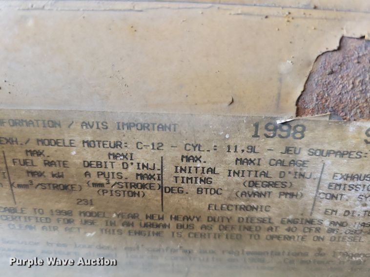 image for item JO9135 1998 Caterpillar C12  engine