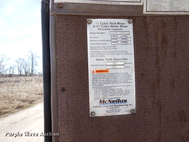 image for item KU9945 2005 Kenworth W900  ready mix truck