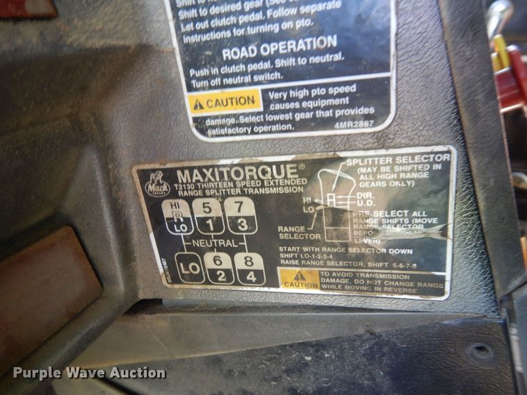 image for item KU9970 1997 Mack CH613  semi truck