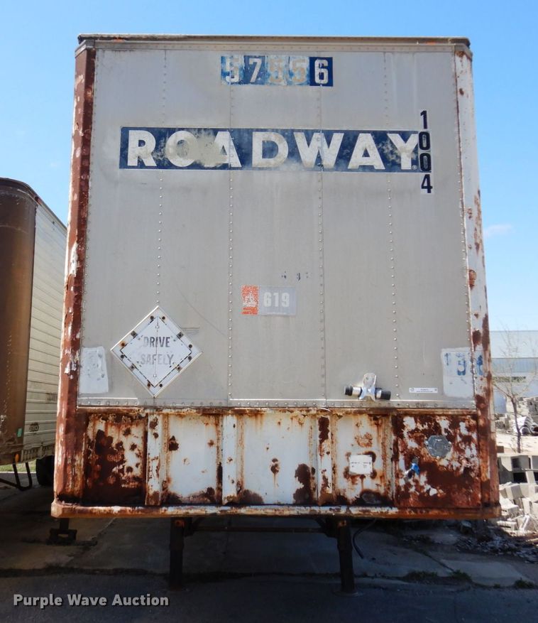 image for item KU9974 1977 Budd  dry van trailer