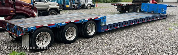 image for item LI9771 1988 Siebert  lowboy equipment trailer