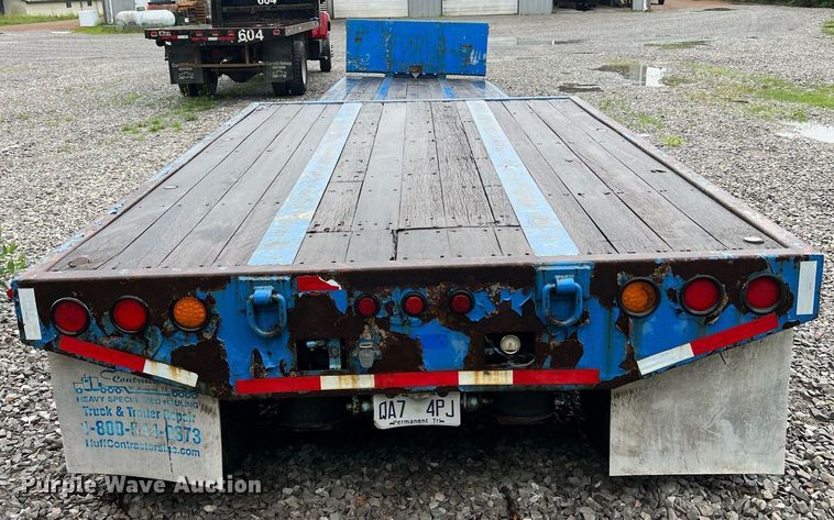 image for item LI9771 1988 Siebert  lowboy equipment trailer