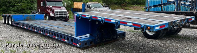 image for item LI9771 1988 Siebert  lowboy equipment trailer