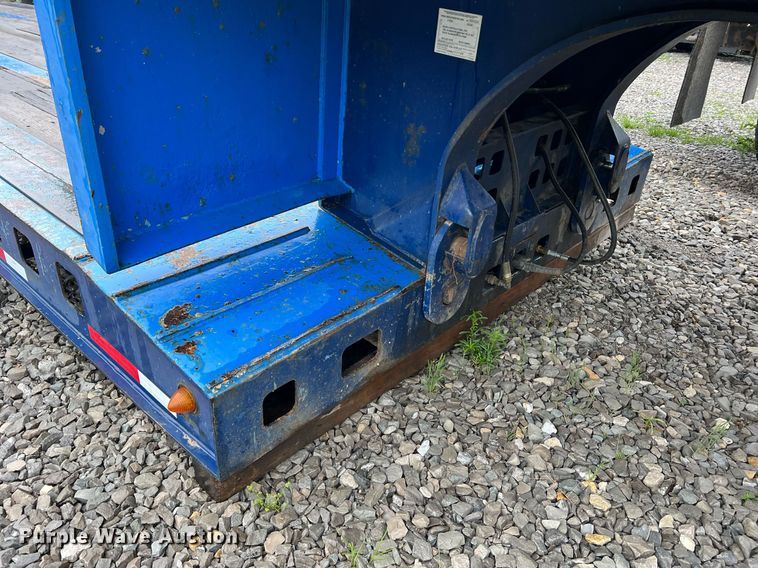 image for item LI9771 1988 Siebert  lowboy equipment trailer