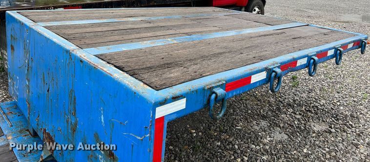 image for item LI9771 1988 Siebert  lowboy equipment trailer