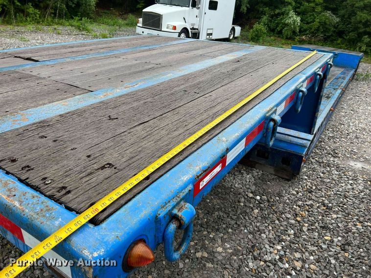 image for item LI9771 1988 Siebert  lowboy equipment trailer