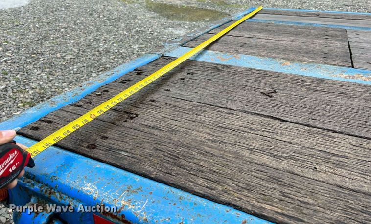 image for item LI9771 1988 Siebert  lowboy equipment trailer