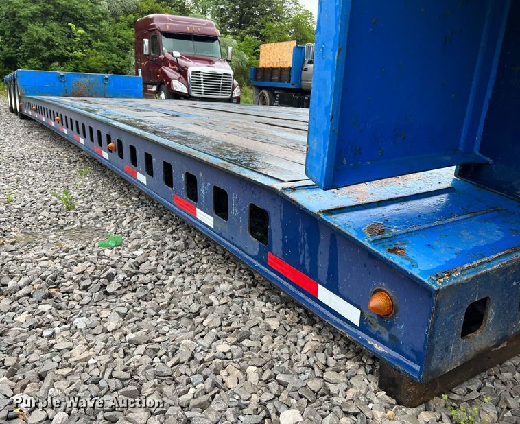 image for item LI9771 1988 Siebert  lowboy equipment trailer