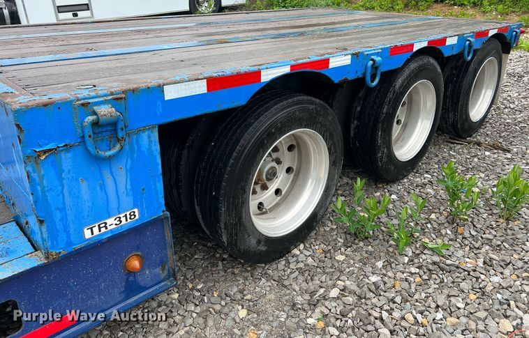 image for item LI9771 1988 Siebert  lowboy equipment trailer