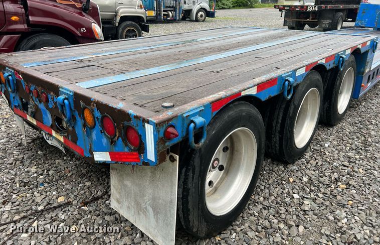 image for item LI9771 1988 Siebert  lowboy equipment trailer