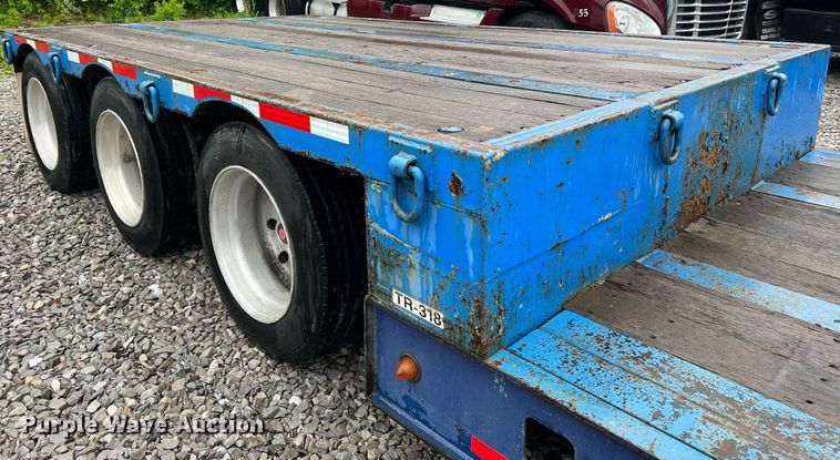 image for item LI9771 1988 Siebert  lowboy equipment trailer