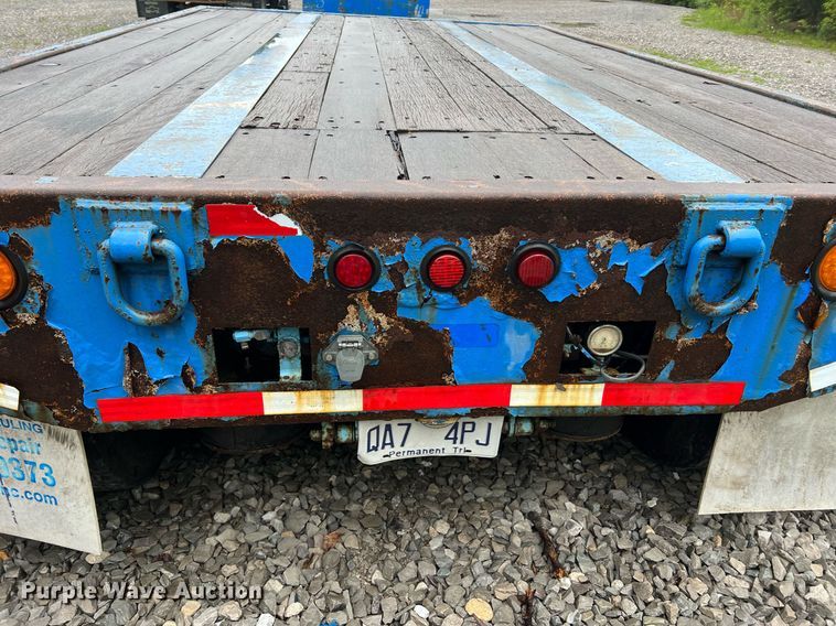 image for item LI9771 1988 Siebert  lowboy equipment trailer