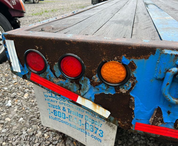 image for item LI9771 1988 Siebert  lowboy equipment trailer