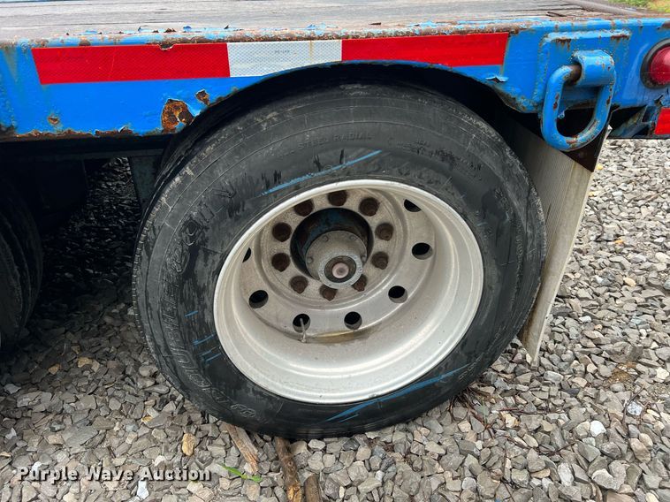 image for item LI9771 1988 Siebert  lowboy equipment trailer