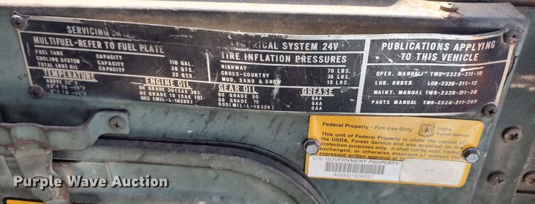 image for item LK9126 1967 Kaiser M52A2  semi truck