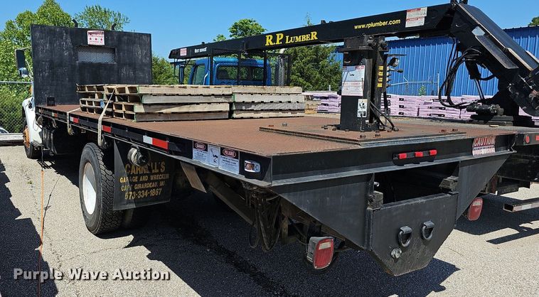 image for item LW9610 1998 Ford L8501  flatbed truck