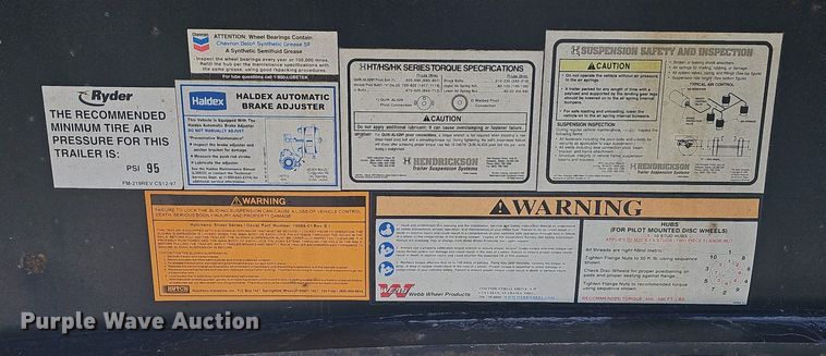 image for item LW9619 2010 Utility Trailers  flatbed trailer