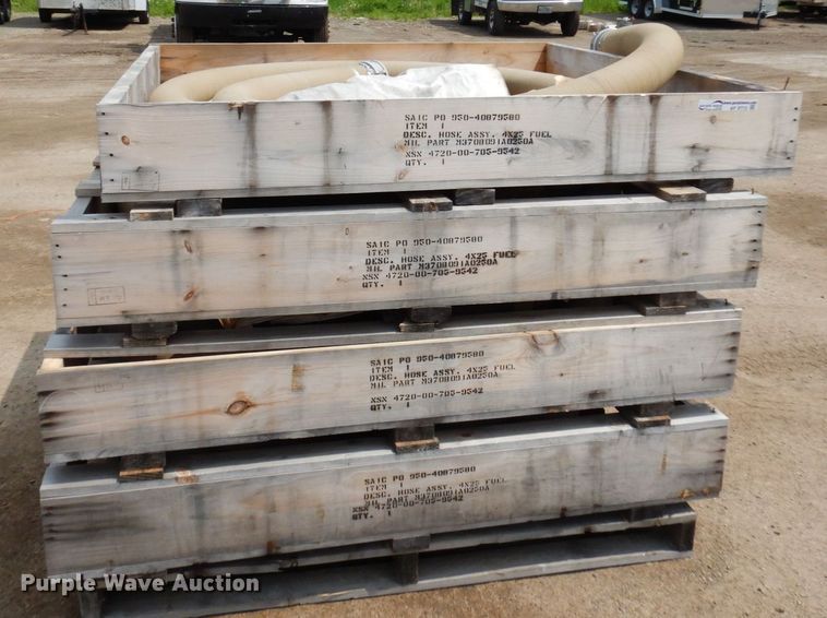 image for item AF9713 (4) 25' x 4" diameter hoses