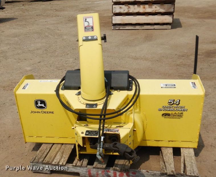 image for item AF9714 John Deere 54  snow blower
