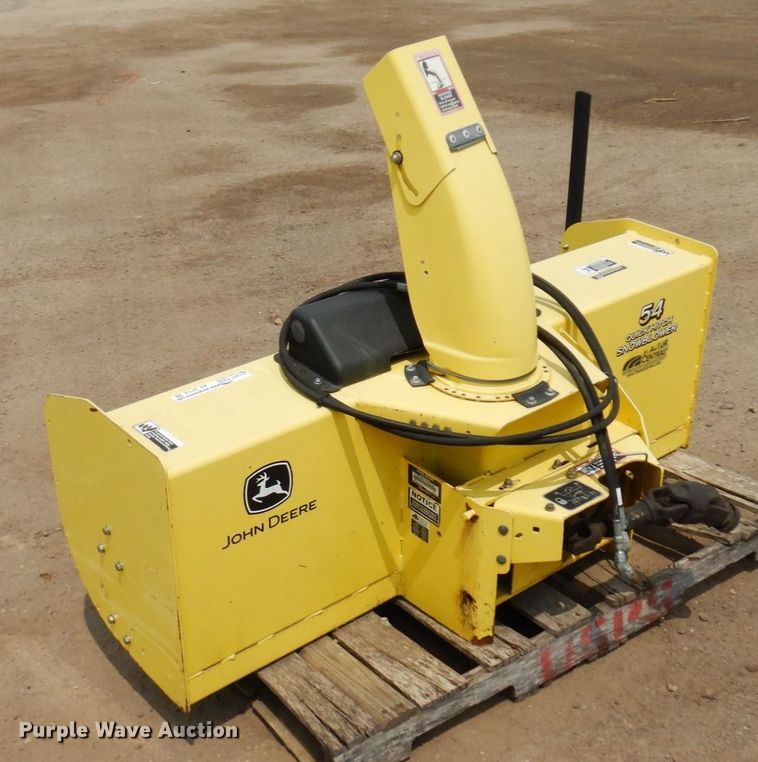image for item AF9714 John Deere 54  snow blower