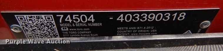 image for item AF9718 Toro Grandstand  lawn mower