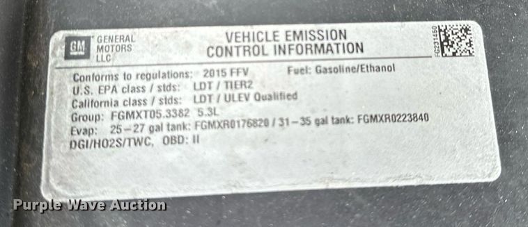 image for item AF9724 2015 GMC Sierra 1500 SLT  Crew Cab pickup truck