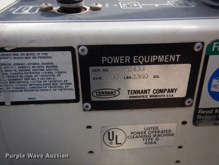 image for item AF9746 Tennant 355  sweeper