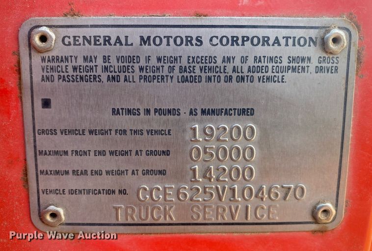 image for item DI7809 1975 Chevrolet C60  flatbed truck