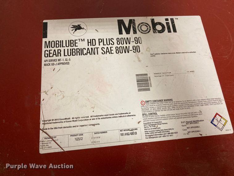 image for item DJ6170 55 gallons of Mobil HD Plus 80W-90 gear lube