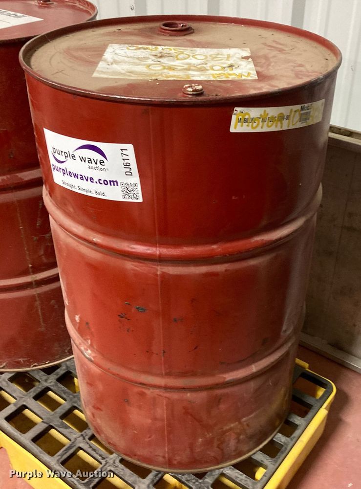 image for item DJ6171 55 gallon of Mobil Delvac 10W30 Super motor oil