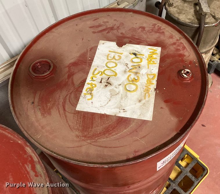 image for item DJ6171 55 gallon of Mobil Delvac 10W30 Super motor oil