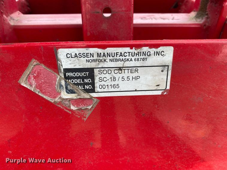 image for item DL7220 Classen SC-18  sod cutter