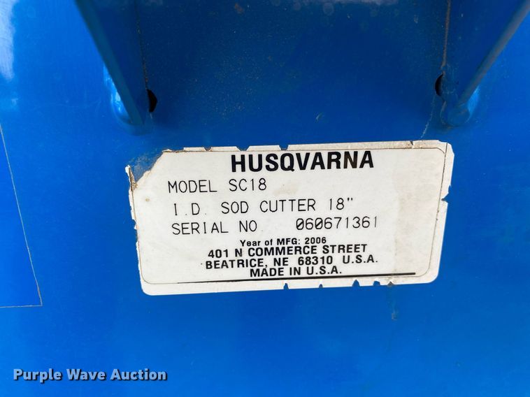 image for item DL7221 Blue Bird SC18  sod cutter