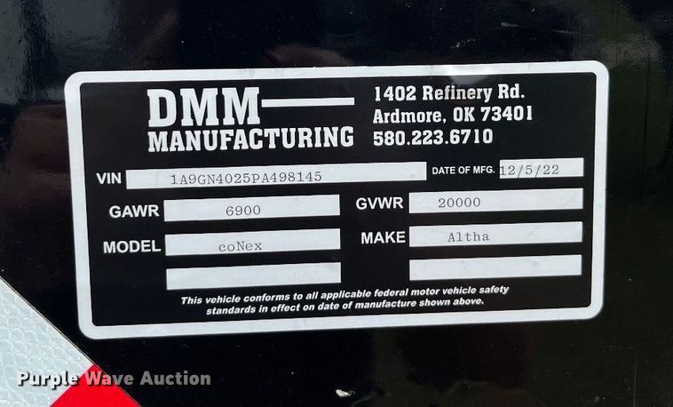 image for item DM0247 2023 Altha  coNex container trailer