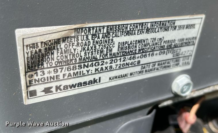 image for item DM0251 2018 John Deere 652M  ZTR lawn mower