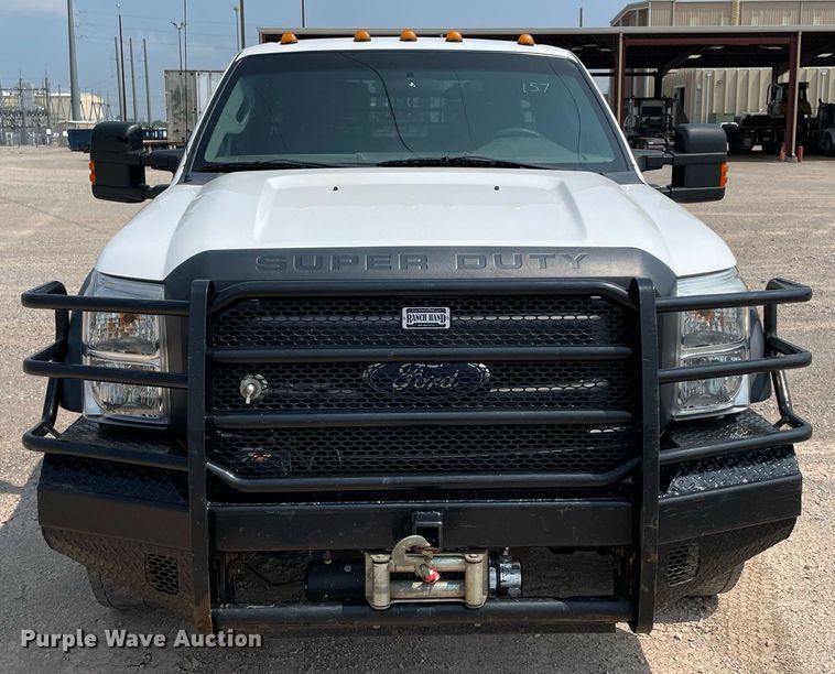 image for item DM0256 2016 Ford F550  SuperCab flatbed truck