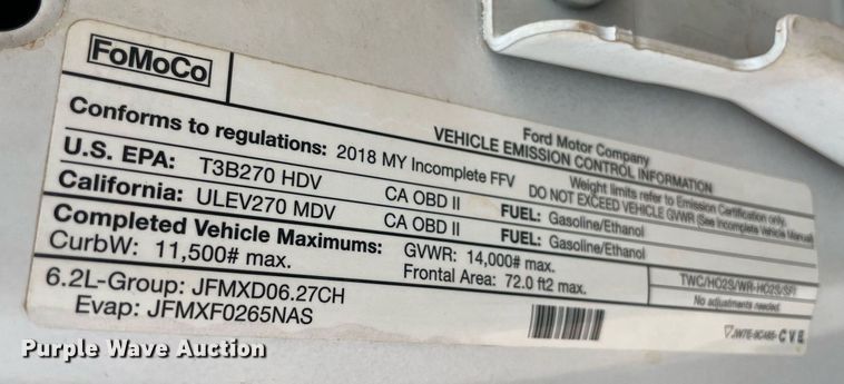 image for item DM0257 2018 Ford F350 Super Duty  SuperCab utility bed pickup truck