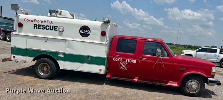 image for item DN3023 1996 Ford F350  Crew Cab rescue vehicle