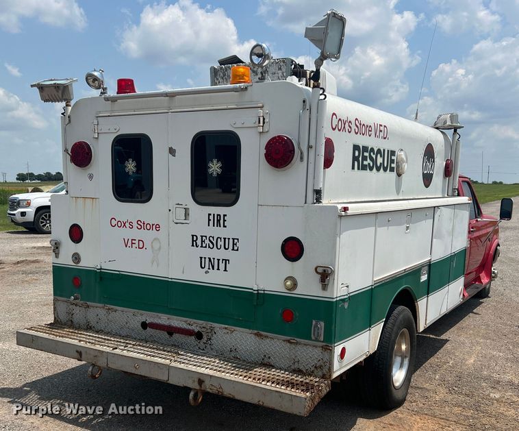 image for item DN3023 1996 Ford F350  Crew Cab rescue vehicle