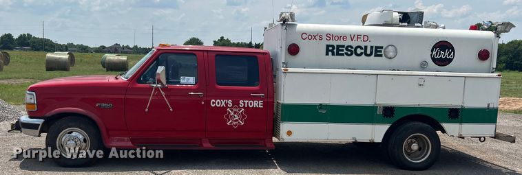 image for item DN3023 1996 Ford F350  Crew Cab rescue vehicle
