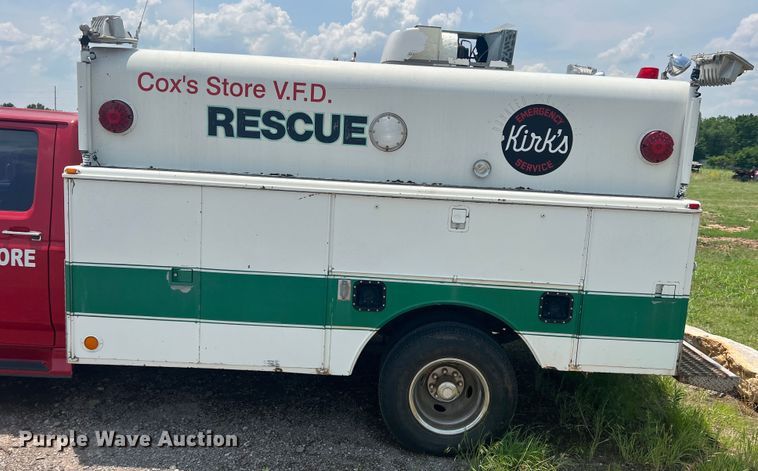 image for item DN3023 1996 Ford F350  Crew Cab rescue vehicle