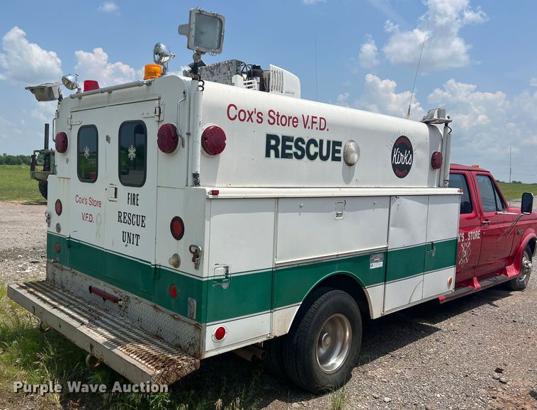 image for item DN3023 1996 Ford F350  Crew Cab rescue vehicle