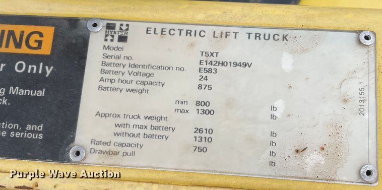 image for item DN4653 Hyster T5XT  tug