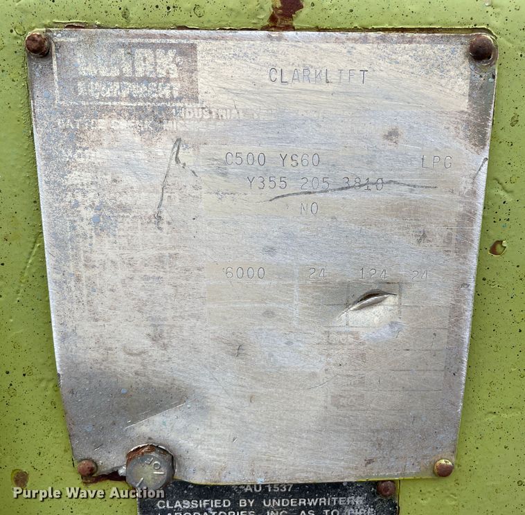 image for item DN4655 Clark C500-YS60  forklift