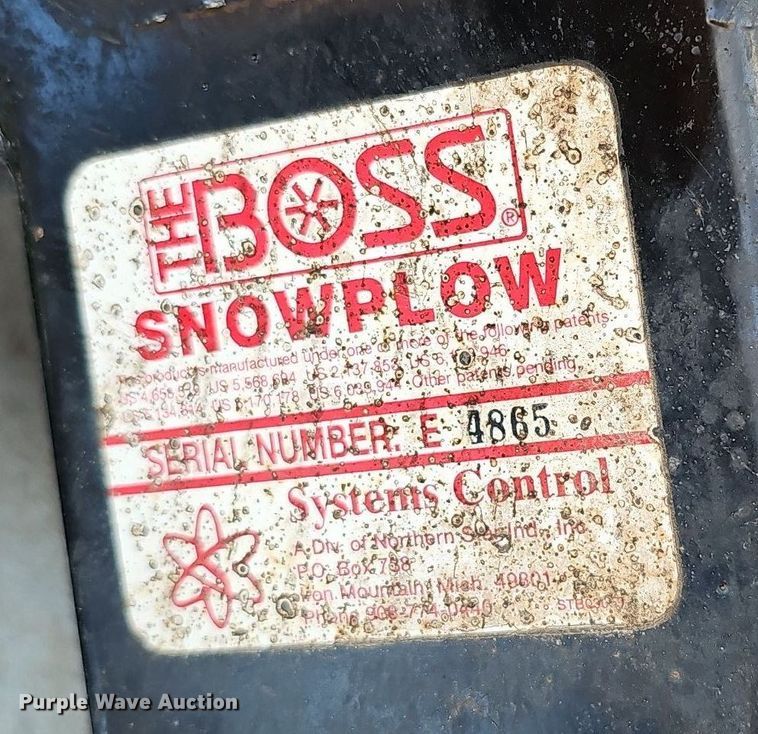 image for item DO2670 Boss  skid steer snow plow