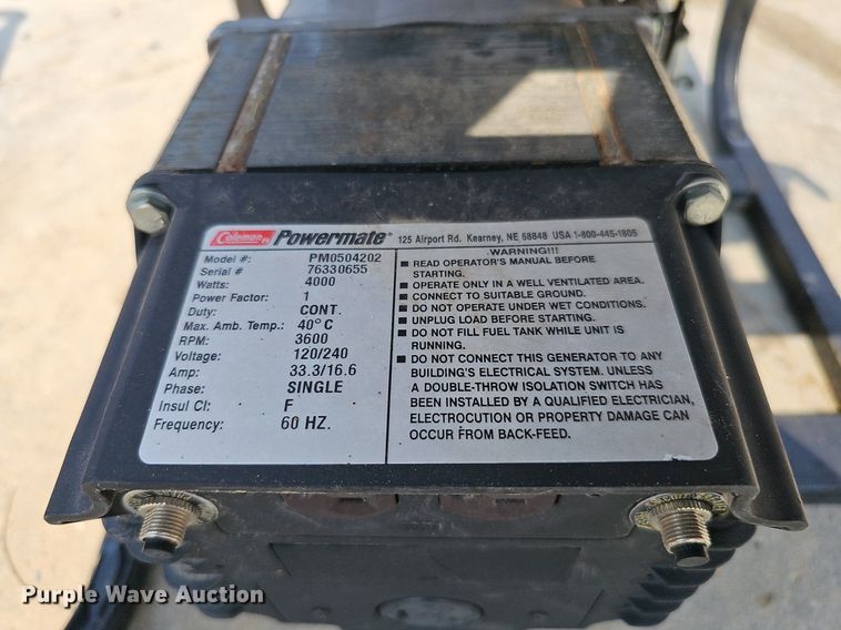 image for item DO2682 (2) Coleman generators