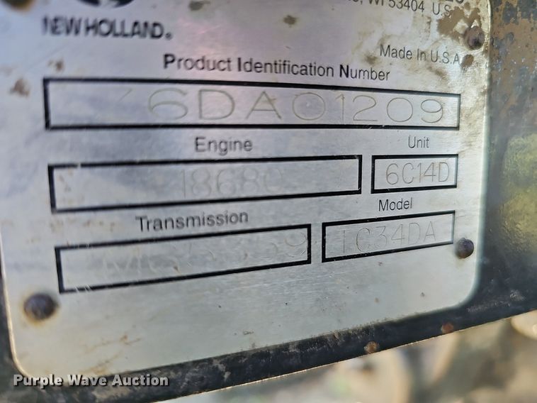 image for item DO2688 New Holland TC34DA  MFWD tractor