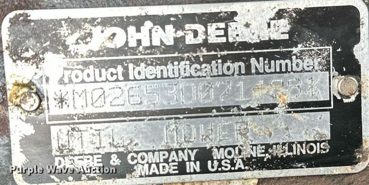 image for item DP3118 John Deere 2653A  reel mower