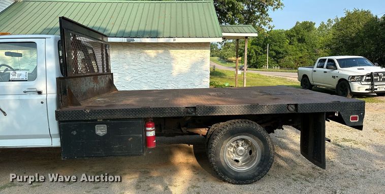 image for item DP3158 1997 Ford F350  flatbed pickup truck