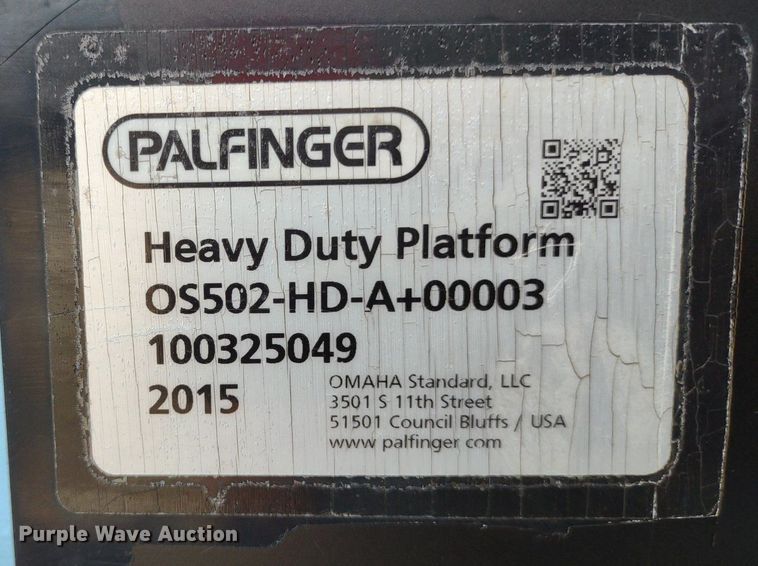 image for item DQ1729 Palfinger  flatbed